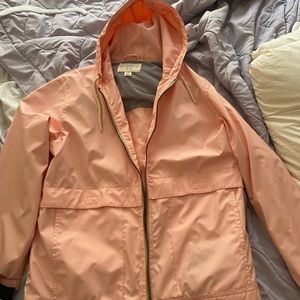 Pink rain jacket